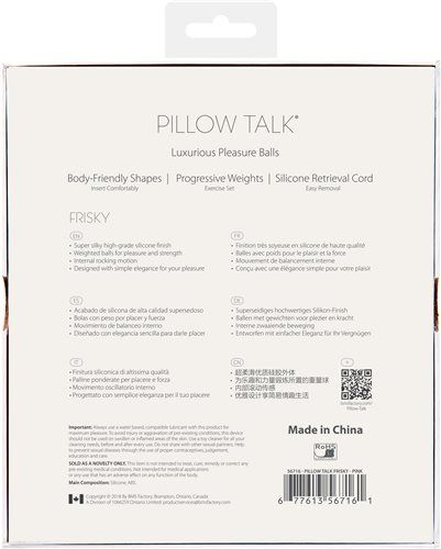 Pillow Talk - Frisky Kegel Balls - Pink photo