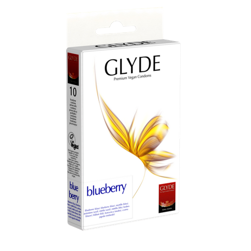 Glyde Vegan - Blueberry Condoms 10's Pack photo