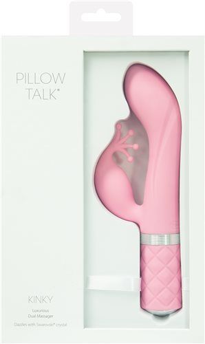 Pillow Talk - Kinky 兔子震动器 - 粉红色 照片