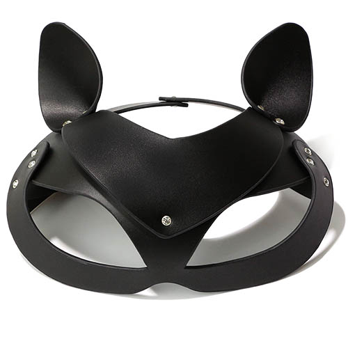 Toynary - SM32 Leather Cat Mask - Black photo