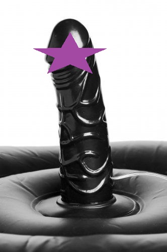 Trinity Vibes - Black Inflatable Seat with Vibrating Dong photo