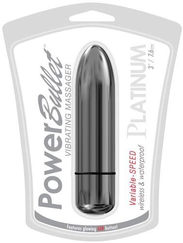 Power Bullet - Platinum 3″ 子弹形震动器 - 灰色 照片
