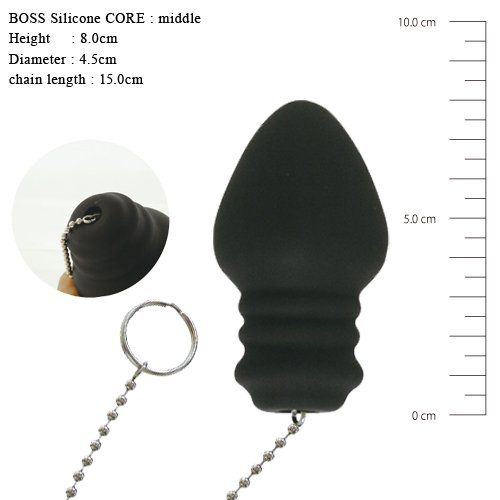 Boss -  矽膠核心與鏈 - 黑色 照片