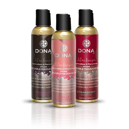 Dona - Kissable Massage Oil Strawberry Souffle - 110ml photo