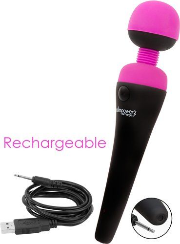 Palmpower - Recharge Massager Wireless USB Charging - Fuschia photo