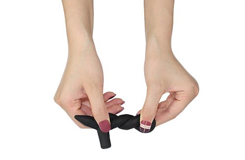 Lovetoy - Ultra Soft Cock Ring w Tails - Black photo