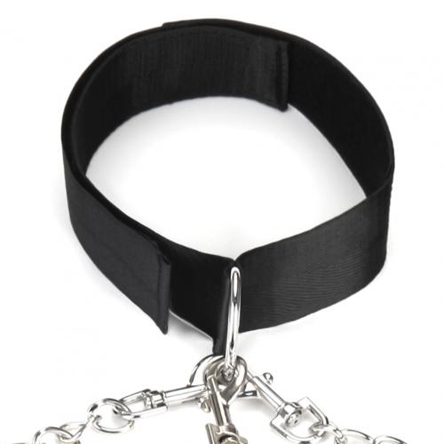 Lux Fetish - Collar Cuffs & Leash Set photo