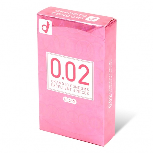 Okamoto - 薄度均一 0.02EX 粉红色系 (日本版) 6个装 照片