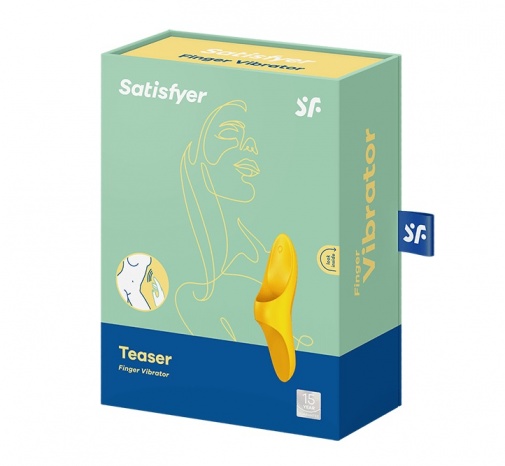 Satisfyer - Teaser 手指震動器 - 深黃色 照片