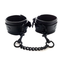 Rouge - Leather Ankle Cuffs - Total Black  照片