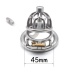 FAAK - Chastity Cage 01 w Belt & Catheter 45mm - Silver photo-10