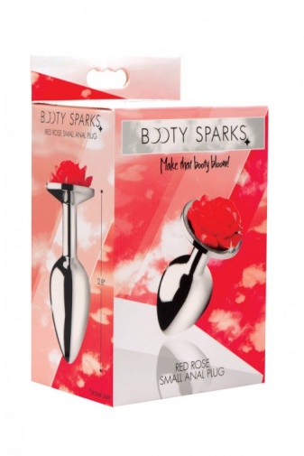 Booty Sparks - Rose Butt Plug S-size - Red photo