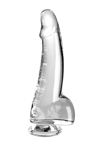 King Cock - 7.5" Clear Cock w Balls photo
