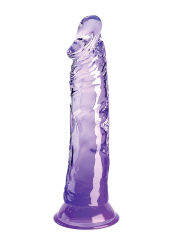 King Cock - 8" 仿真透明假陽具 - 紫色 照片