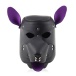MT - Face Mask w Leash - Purple/Black photo-5