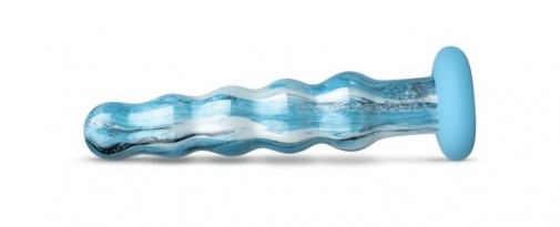 Gildo - Ocean Flow Glass Dildo - Blue photo