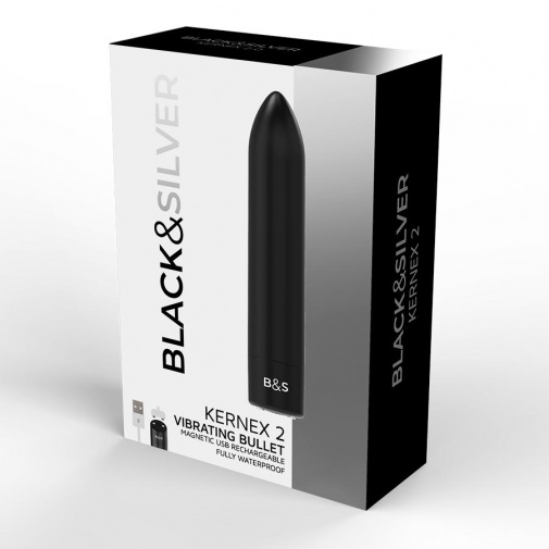 Black&Silver - Kernex 2 震动子弹 - 黑色 照片