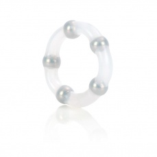 CEN - 金屬五珠陰莖環 - 透明 照片