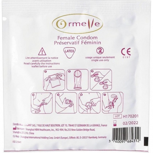 Ormelle - Female Condoms - 5's Pack photo