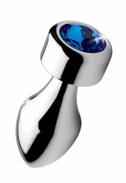 Booty Sparks - Gem Weighted Anal Plug S-size - Blue photo