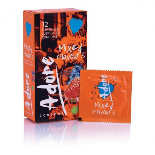 Pasante - Adore Mixed Flavours Condoms 12's Pack photo