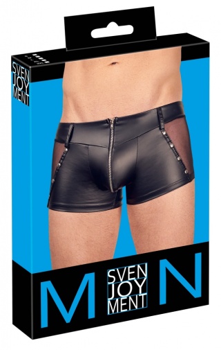 Svenjoyment - Matte Pants w Zip - Black - S photo
