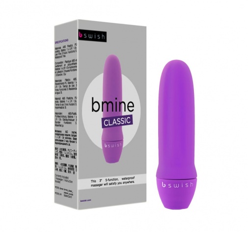 B Swish - Bmine 迷你震動棒 - 紫色 照片