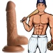 Jock - 棒球员Brian 的 7" 仿真阳具配睾丸 - 焦糖色 照片-11