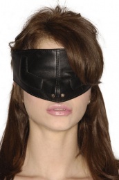 Strict Leather - 上半邊面面罩 - 黑色 照片