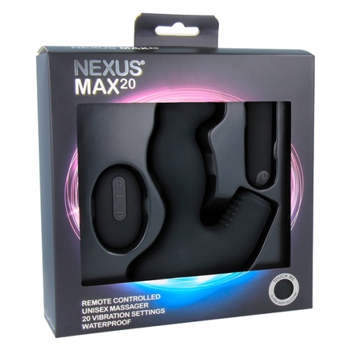 Nexus - Max 20 全性別震動器 - 黑色 照片