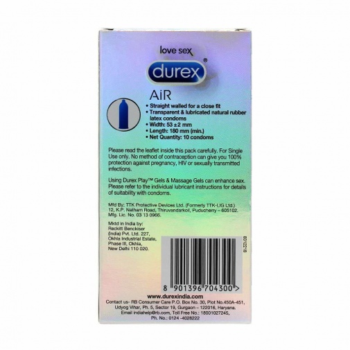 Durex - Air Ultra Thin 10's Pack photo