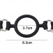 A-One - Training Opening Ring with Nipple Chain  - Black photo-7