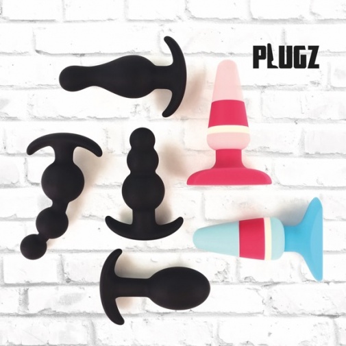 FeelzToys - Plugz Butt Plug - Blue/Pink photo