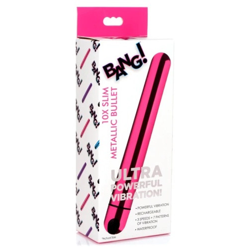Bang! - 10X 幼身金屬子彈震動器 - 粉紅色 照片