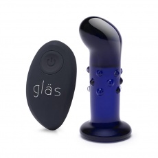 Glas - 4'' Vibrating Dotted G-Spot/P-Spot Plug photo