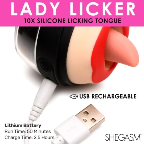 Lickgasm - Lady Licker Clit Stimulator - Black photo