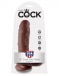 King Cock - 8" Cock With Balls - Brown photo-7