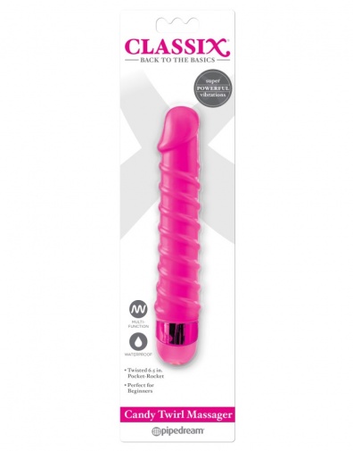 Pipedream - Candy Twirl Massager - Pink photo