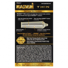 Trojan - Magnum Thin 62/55mm 12's Pack photo