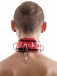 Mister B - Rubber Collar Lockable - Red/Black photo-2