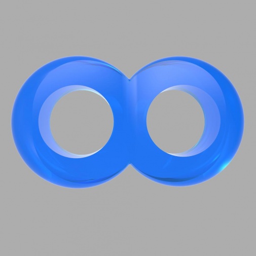 Chisa - 8 字形陰莖睪丸環 - 藍色 照片