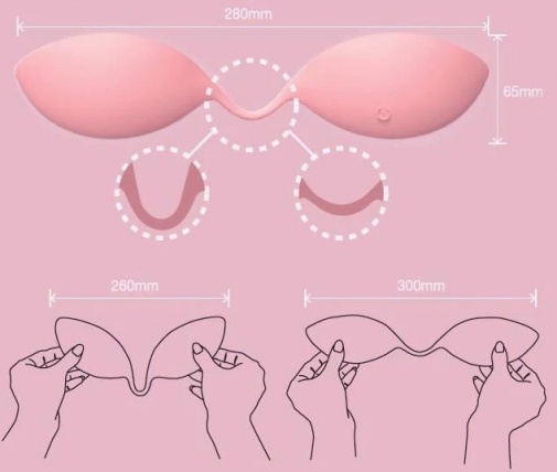 Zini - Moonrise Breast Massage Pad - Pink photo