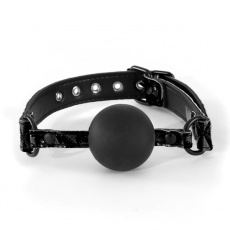 NS Novelties - 實心型軟身矽膠口球 - 黑色 照片