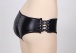 Ohyeah - Open Crotch Strappy Panties - Black - M photo-6