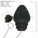Boss - Silicone Core Heavy Anal Plug with Chain - Black photo-2