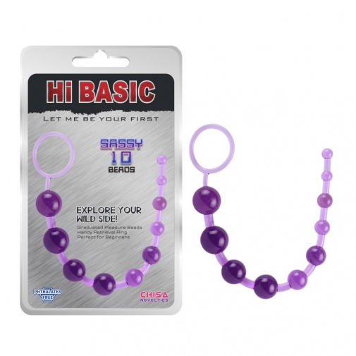 Chisa - Sassy Anal Beads - Purple photo