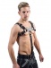 Mister B - Leather Chest Harness Extension Strap Saddle - Black photo-2