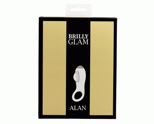  Brilly Glam - Alan 震动阴茎环 - 黑色 照片