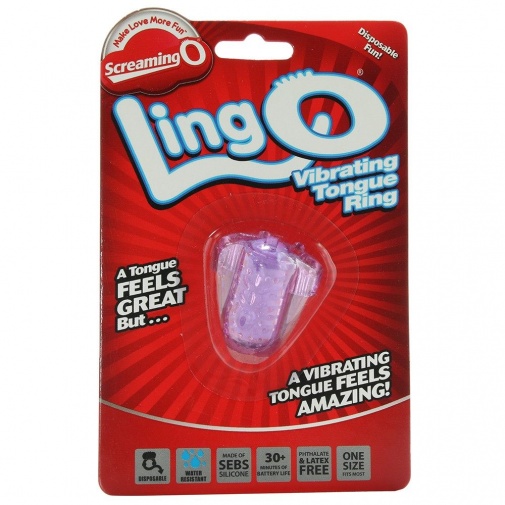 The Screaming O - The LingO 舌頭震動器 - 紫色 照片