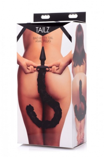 Tailz - Bad Kitty Silicone Tail Anal Plug - Black photo